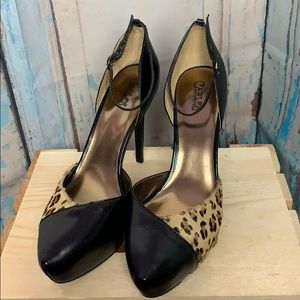 Carlos Leopard Platform Pumps